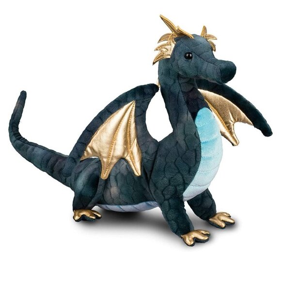 New w/ Tag Douglas Plush Aragon Navy  Dragon 16" - Picture 3 of 16